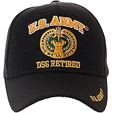Artisan Owl Officially Licensed US Army Retired Baseball Cap - Multiple Ranks Available!