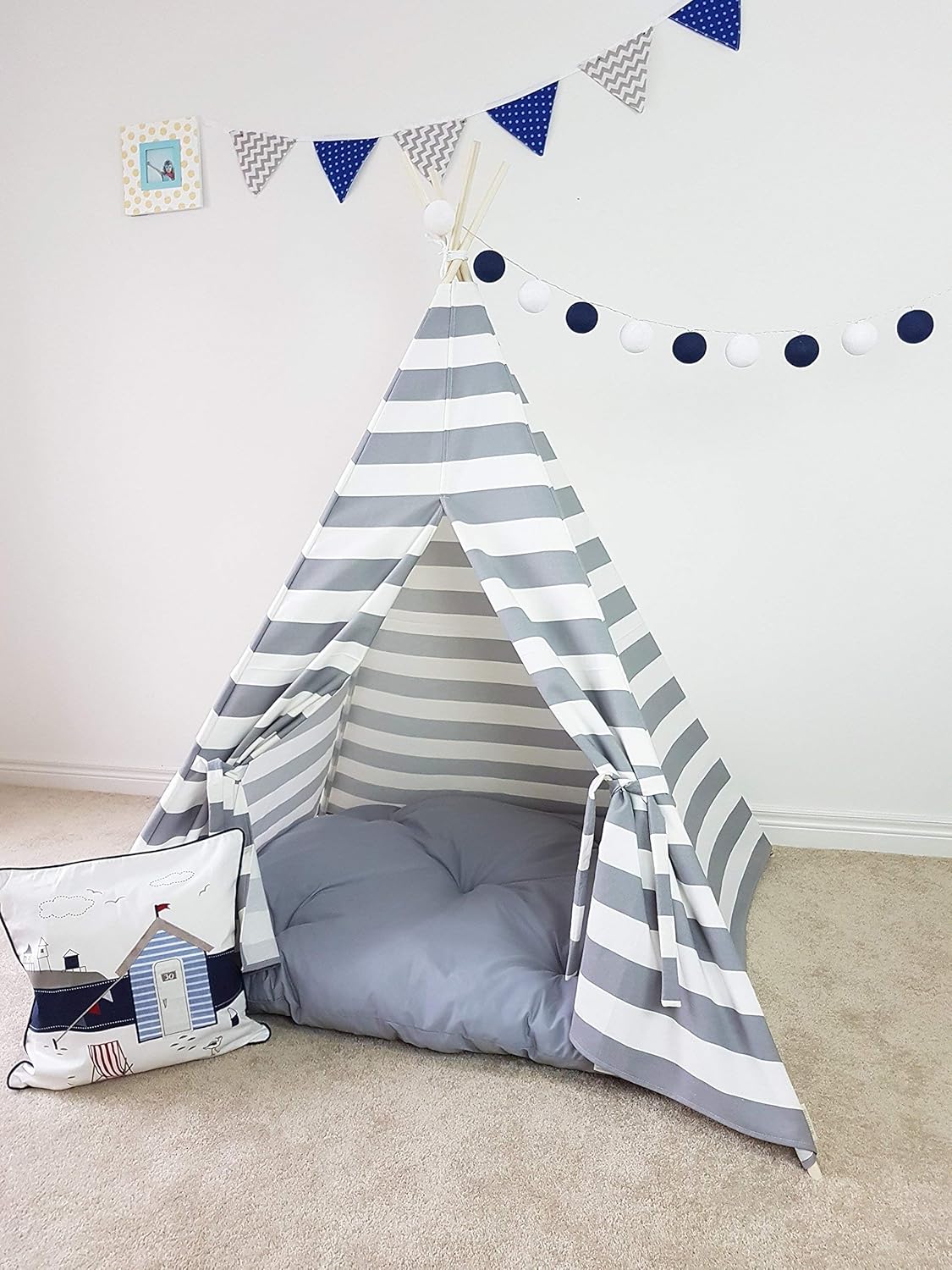grey teepee tent