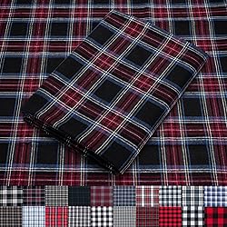 Pico Textiles 2 Yards Bolt Red and Black Tartan