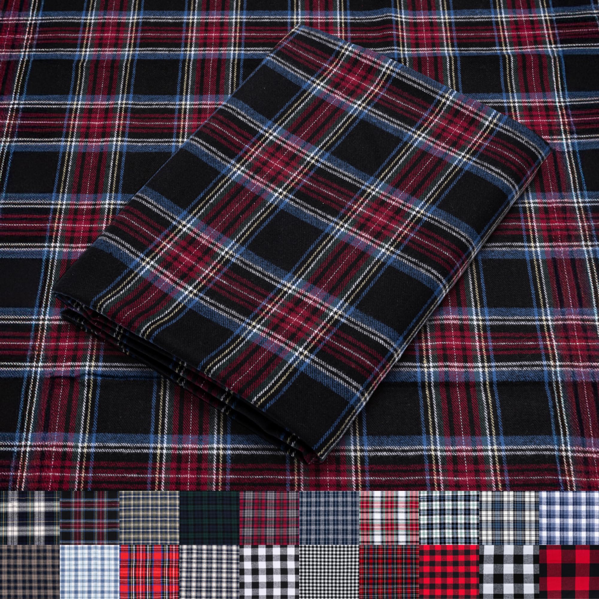 Pico Textiles 2 Yards Bolt Red and Black Tartan