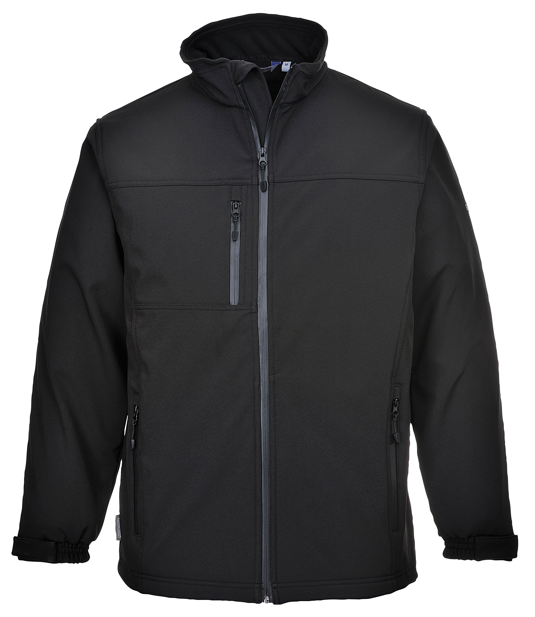 Portwest TK50 Water Resistant Windproof Softshell Jacket (3L) Black, 3X-Large