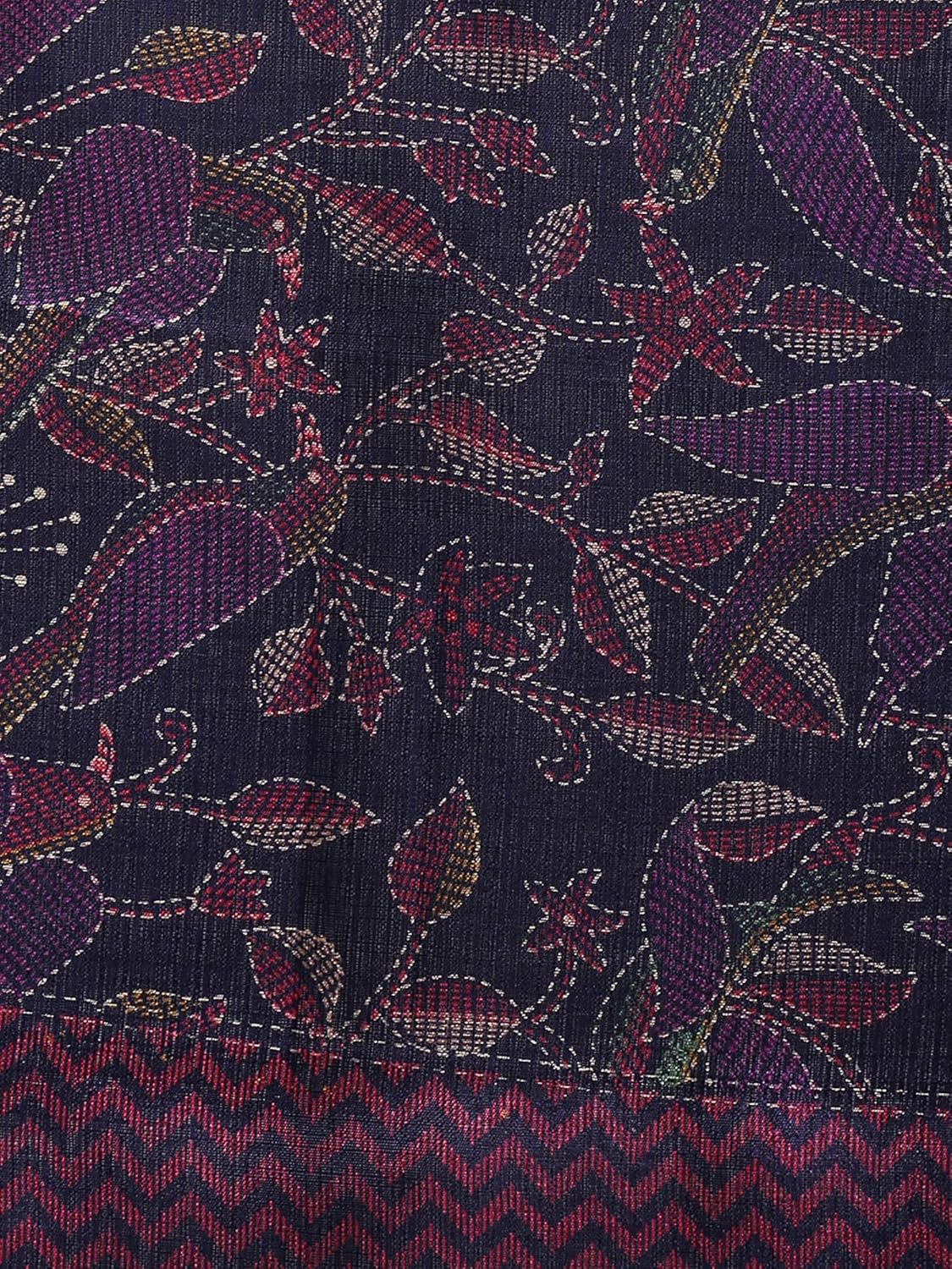 applecreation women's khadi silk dupatts with jhallar (freesize_blue_khdpt107d)