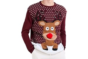 *daisysboutique* Men's Holiday Reindeer Snowman Santa Snowflakes Sweater