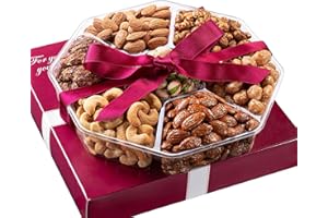 NUT HAVEN Valentines Nuts Gift Basket - Extra Large Assortment Of Sweet & Roasted Salted Gourmet Nuts - Assorted Food Gift Box for Christmas, Thanksgiving, Fathers Day, Mothers Day, Family, Sympathy, Men & Women.