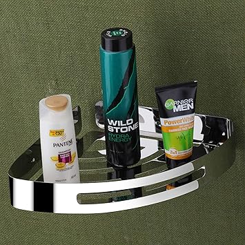 U S F Bath Accessories Bathroom Corner Shelf And Shower Caddy Basket High Grade 304 Stainless Steel Triangular Wall Mount Chrome Finish Bathroom Accessories Amazon In Home Improvement