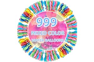 NIYABAINEN Summer Water Toys Magical Quick Fill Water Balloons for Pools and Water Companions 999 Balloons (YD)