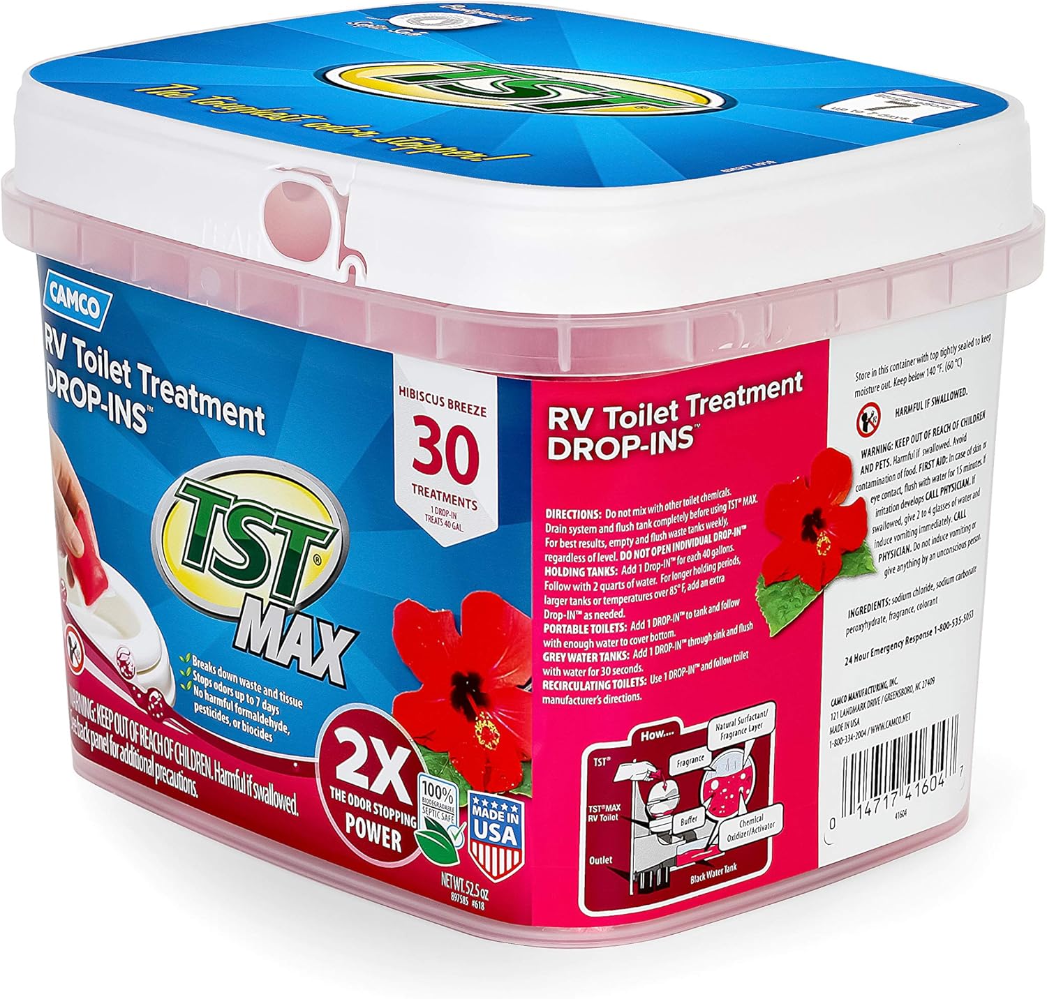 Camco 41604 TST Ultra-Concentrated, 30 Pack - Max Strength: Automotive
