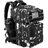 LHI Tactical Military Backpack for Men and Women 25L/35L Army Assault Pack Bag Small Rucksack with Bottle Holder
