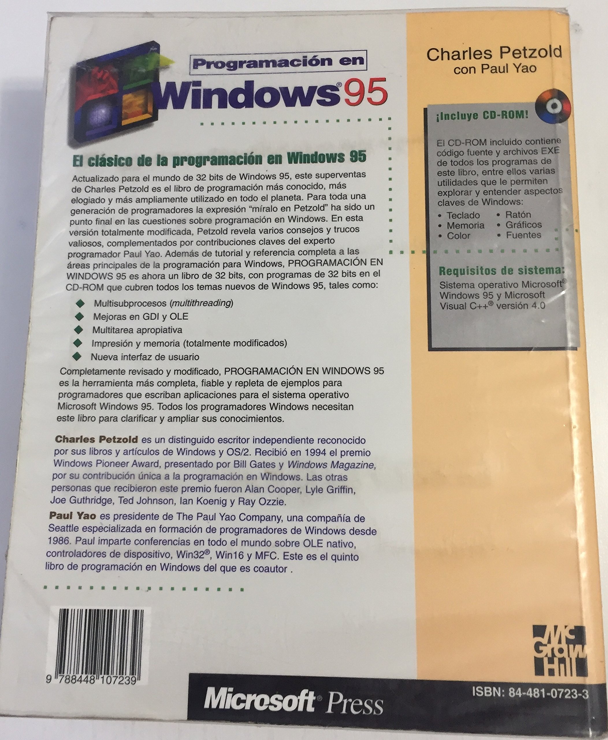 Programacion En Windows 95 Amazones Charles Petzold Libros