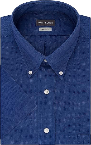 van heusen mens dress shirts regular fit oxford solid button down collar