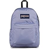 JanSport SuperBreak Plus Backpack with Padded 15-inch Laptop Sleeve and Integrated Bottle Pocket - Spacious and Durable Daypack for Work and Travel - Lavender Ash