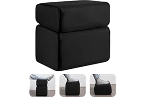 Ganondorf Foot Rest for Under Desk at Work Adjustable Foot Rest Under Desk Ergonomic Foot Stools for Under Office Desk Leg Pillow for Underdesk Footrest with Washable Cover, Mesh Black