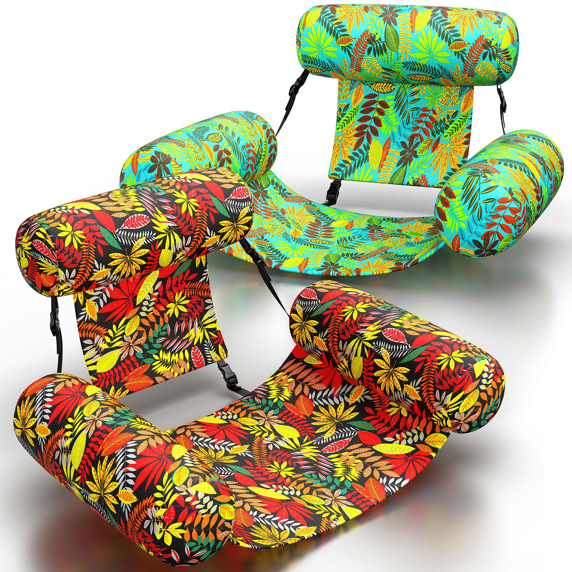 pool floats for adults – 2-pack heavy duty inflatable pool floats, 350lbs weight capacity, upgraded