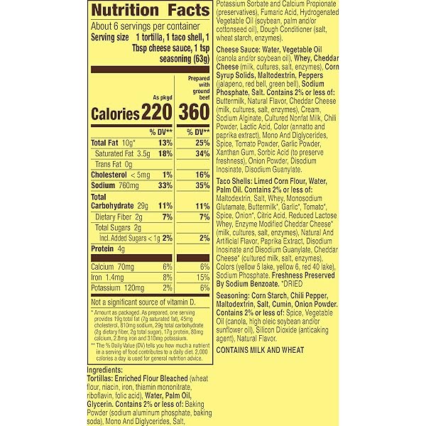 OLD EL PASO STACKED QUESO CRUNCH TACO KIT, 6 CT, 13.25 OZ