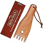 Savina Wooden Weaving Comb for Loom, Tapestry Beater Comb, Hand Carved Weaving Knitting Tools &amp; Accessories for Tapestry, Woven Making Crafts (1Pcs)