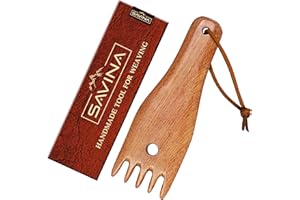 Savina Wooden Weaving Comb for Loom, Tapestry Beater Comb, Hand Carved Weaving Knitting Tools & Accessories for Tapestry, Woven Making Crafts (1Pcs)