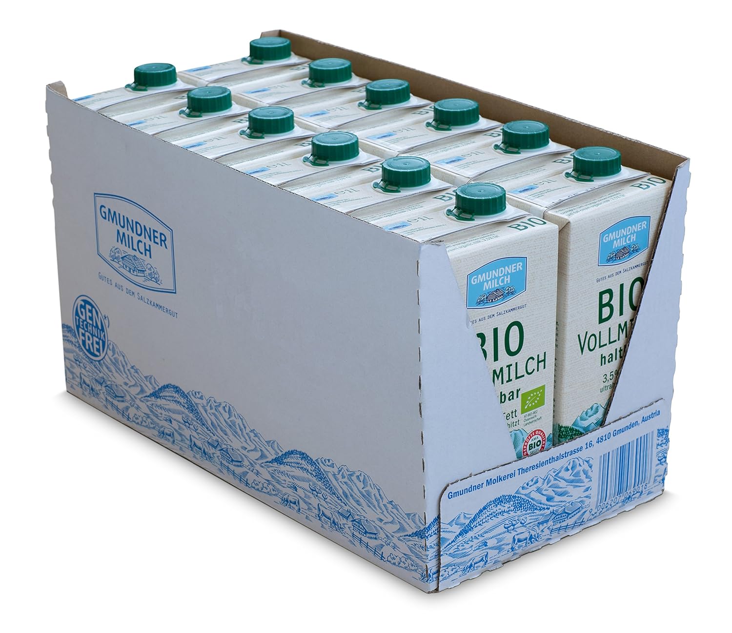 GMUNDNER MILCH BIO-Haltbarvollmilch mit 3 - Barista Milch