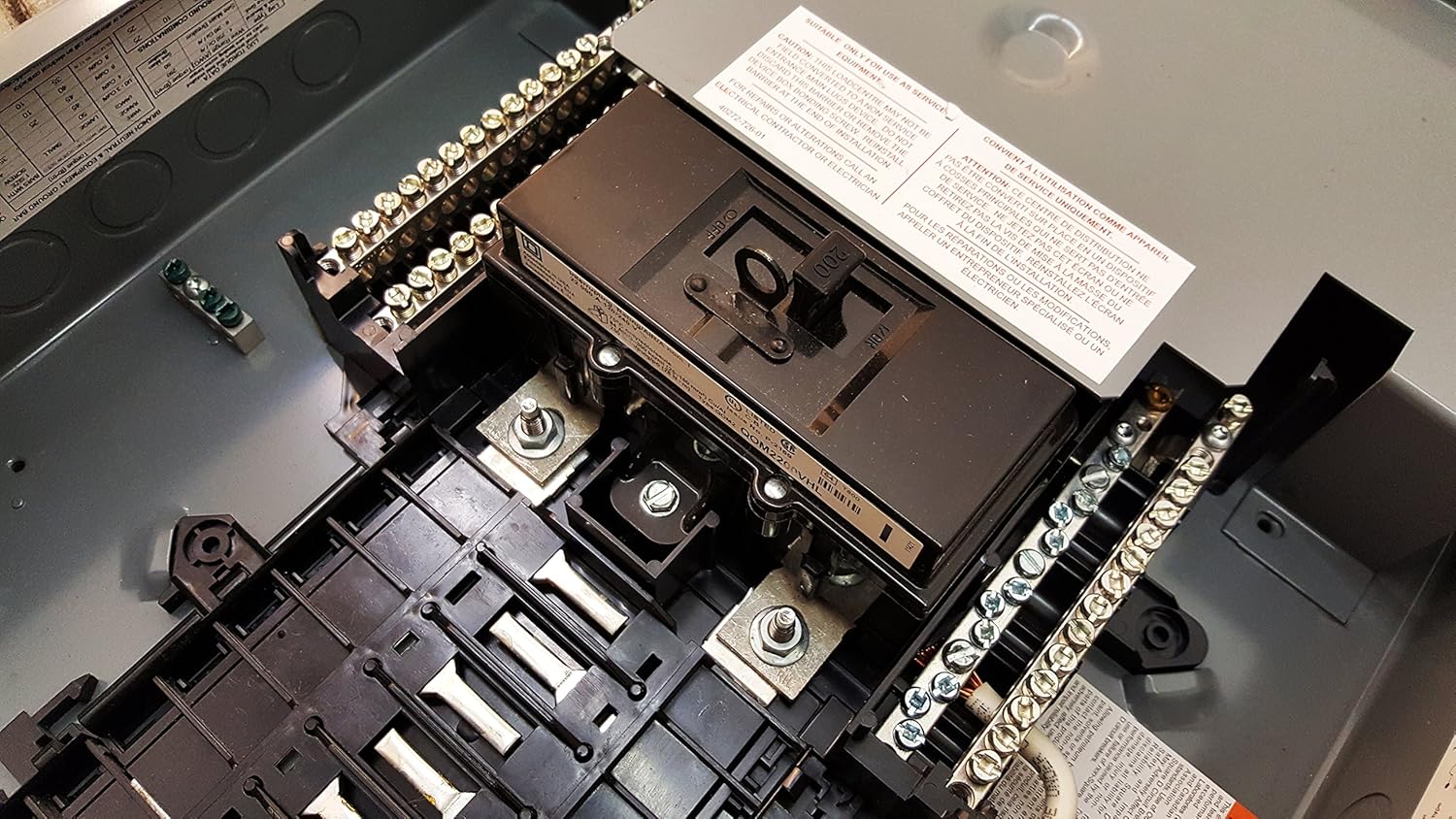 Grey Schneider Electric Qogp3p604436200 200 Amp Square D Combination Generator Panel With 36 Circuits Backup And 80 Circuits Total Cables Electrical Tools Home Improvement