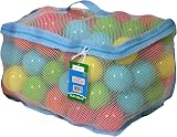 Tech Traders 100 Multi Coloured Soft Play Balls for Ball Pit with Storage Bag view 2