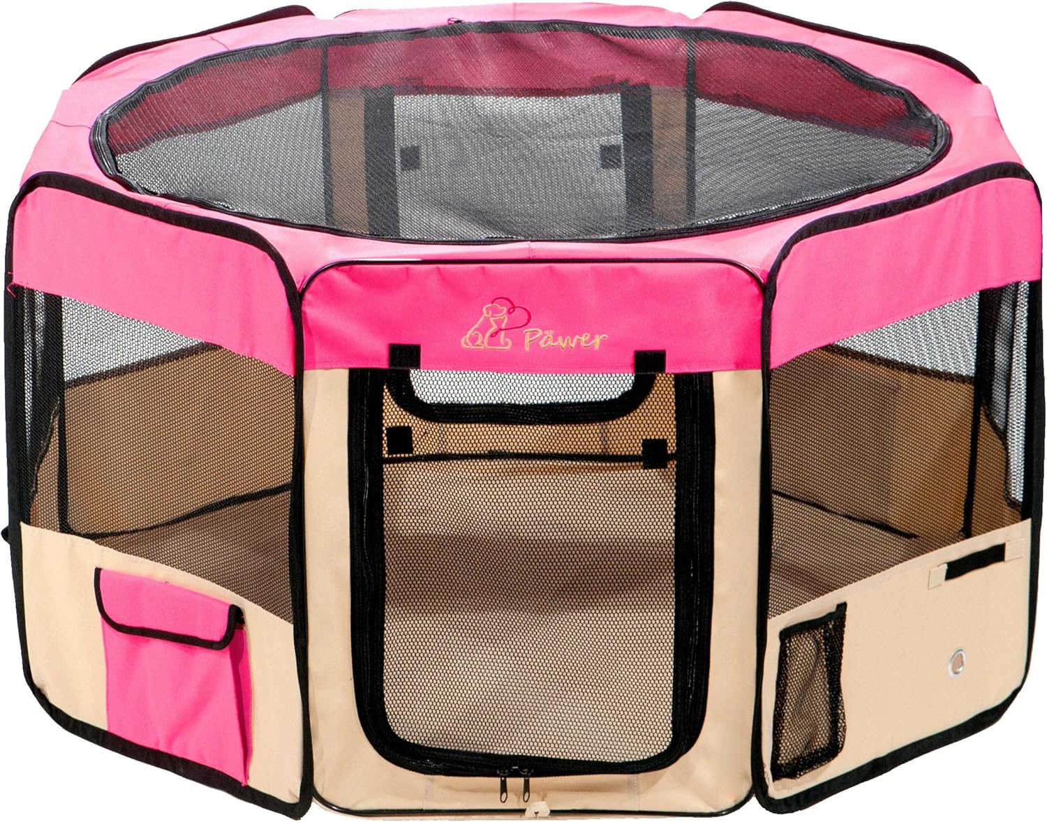 puppy playpen with hanging toys