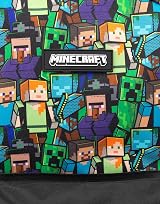 Minecraft Kids Backpack Set Official Brand Rucksack Creeper Zombie Enderman view 5