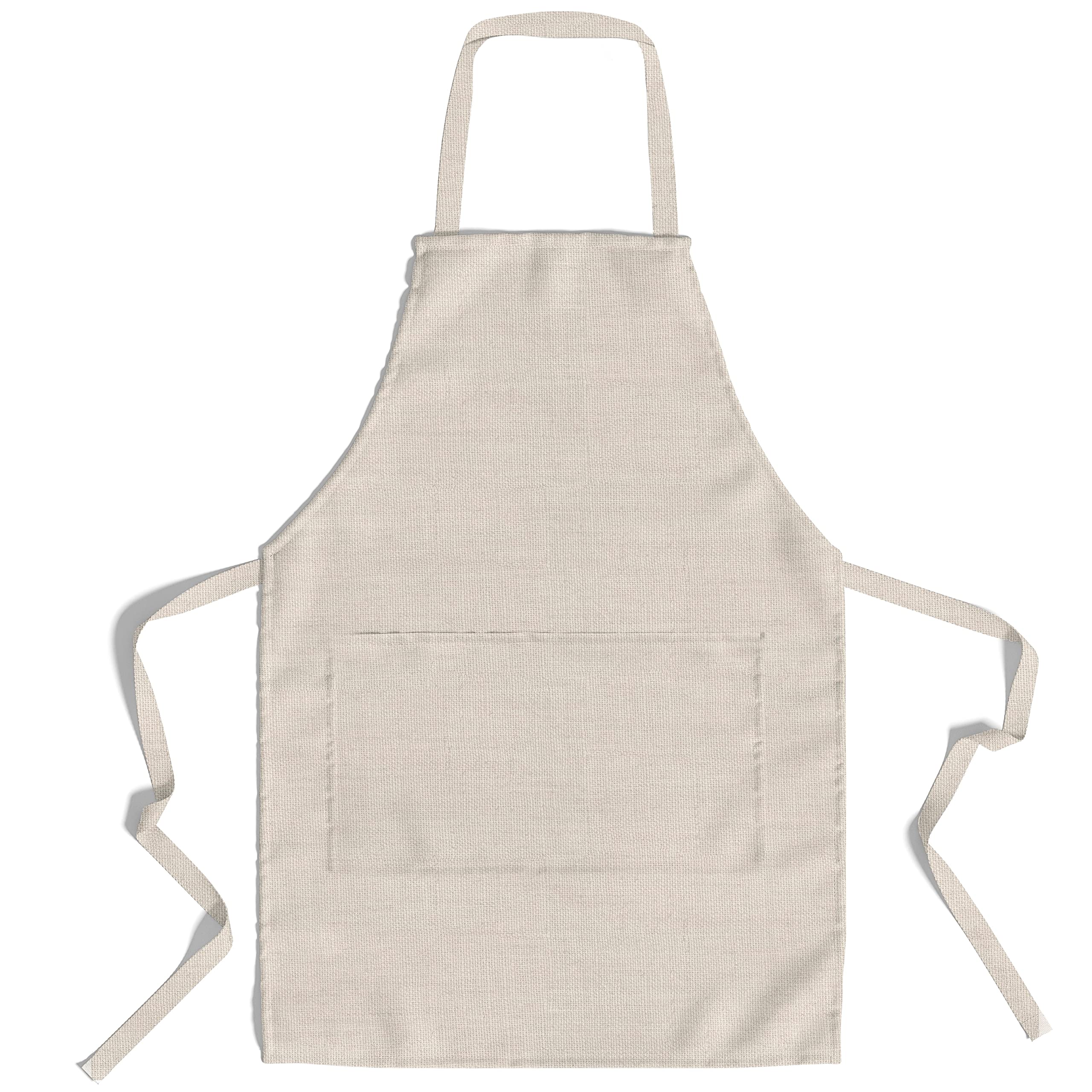 lepni.me Organic Eco-Friendly Cotton Chefs Apron | Cooking Baking Grilling for Home and Restaurant | Premium Aprons with Double Pocket for Men Women