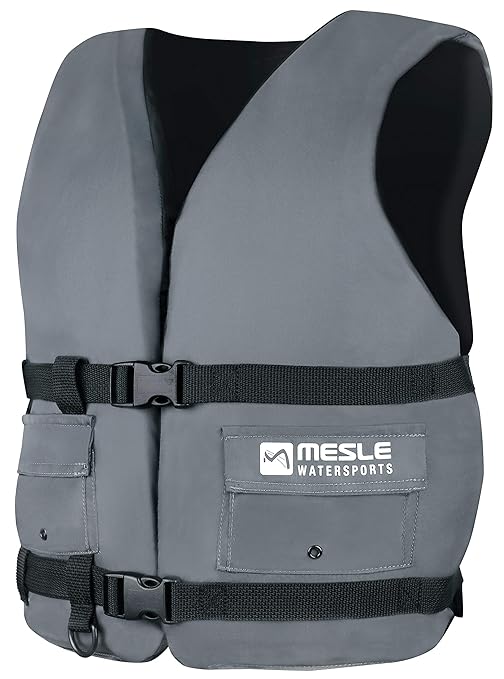 MESLE Schwimmweste Fisherman Adult, 50N Angler-Weste, Boots-Weste, Universalgröße Herren/Unisex, 40-70+kg, Auftriebsweste Sch