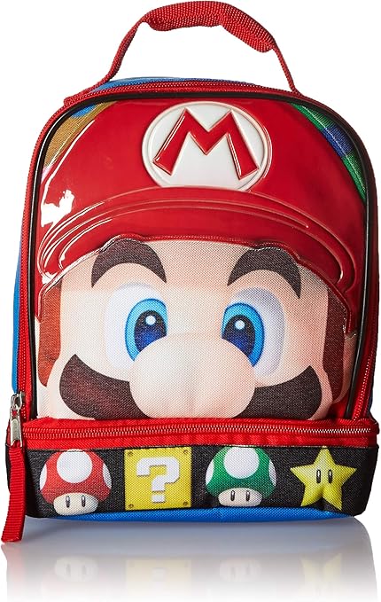 mario brothers backpack and lunchbox