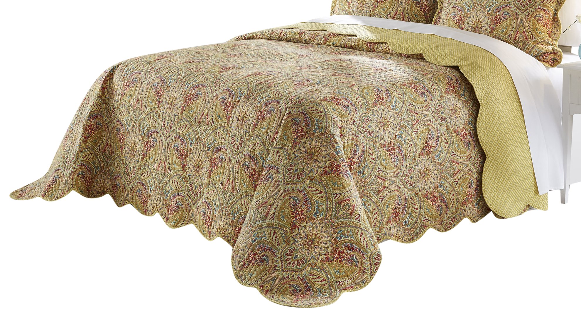 Waverly Swept Away Bedspread Collection, 110x120, Berry eBay