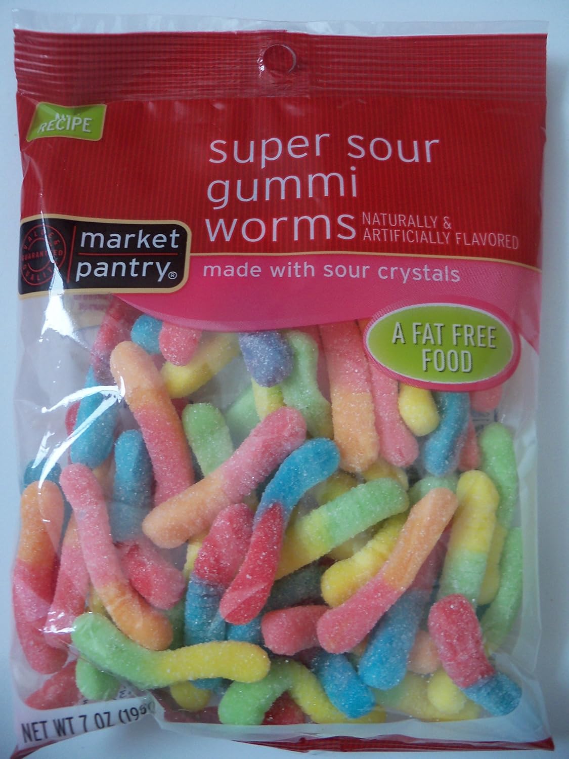 Amazon Com Super Sour Gummi Worms 5 Bags 7oz Each Gummy