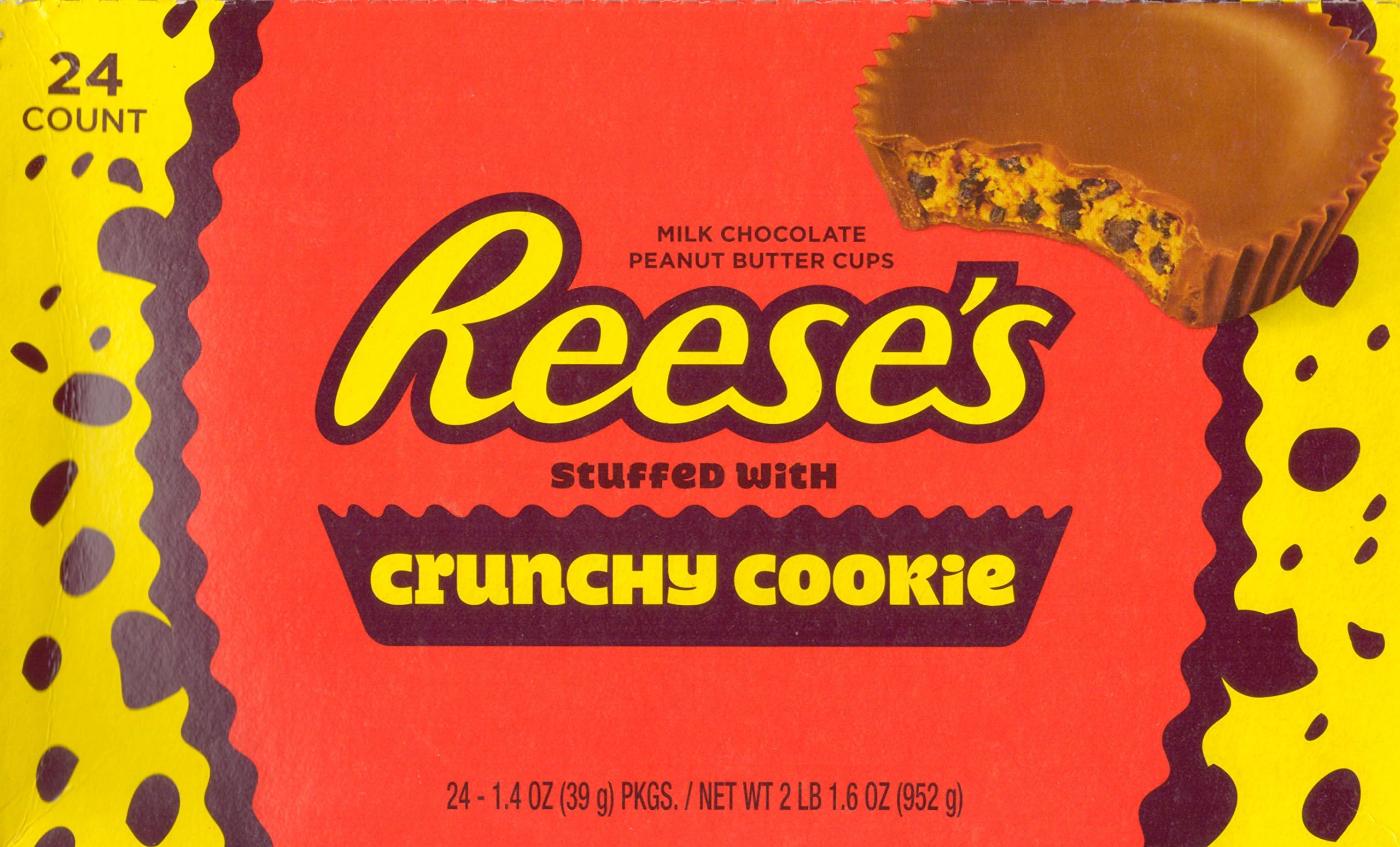 Hershey's Reese's Crunchy Cookie Peanut butter/Chocolate Candy 1.4 oz.