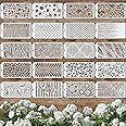 Marspark 20 Pieces Wildflower Stencils for Painting Template Flower Stencils Wall Stencils Reusable Spring Stencils PET DIY Drawing Templates Stencils for Painting on Wood Wall (Irregularity Style)