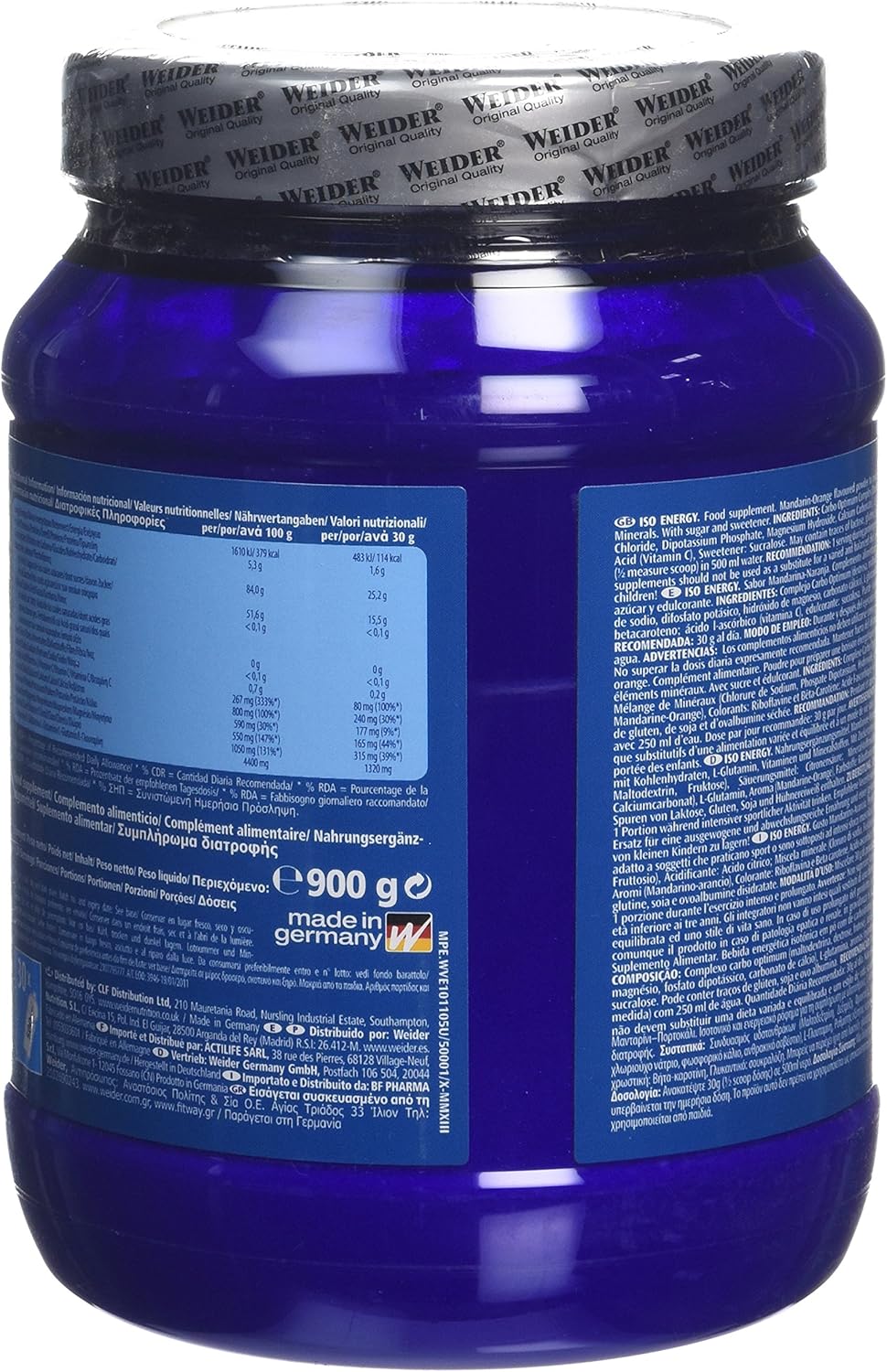 VICTORY ENDURANCE Iso Energy Orange Tangerine 900g; Fast Energy and Hydration with Extra Mineral Salts and Enriched with Vitamin C - Image 5
