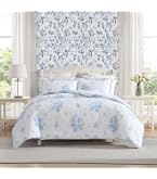 Amazon.com: Laura Ashley - Twin Duvet Cover Set with Shams & Bonus