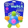 Mobi Woblii Sensory Ball - Sensory Activities for Toddlers and Kids, BPA-Free and Food Grade Silicone Teething Toy, Montessori Learning Games - for 3 Month Old and Up