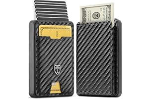 TRAVANDO Swype Slim Wallet for Men Metal RFID Blocking Mens Wallet Card Case