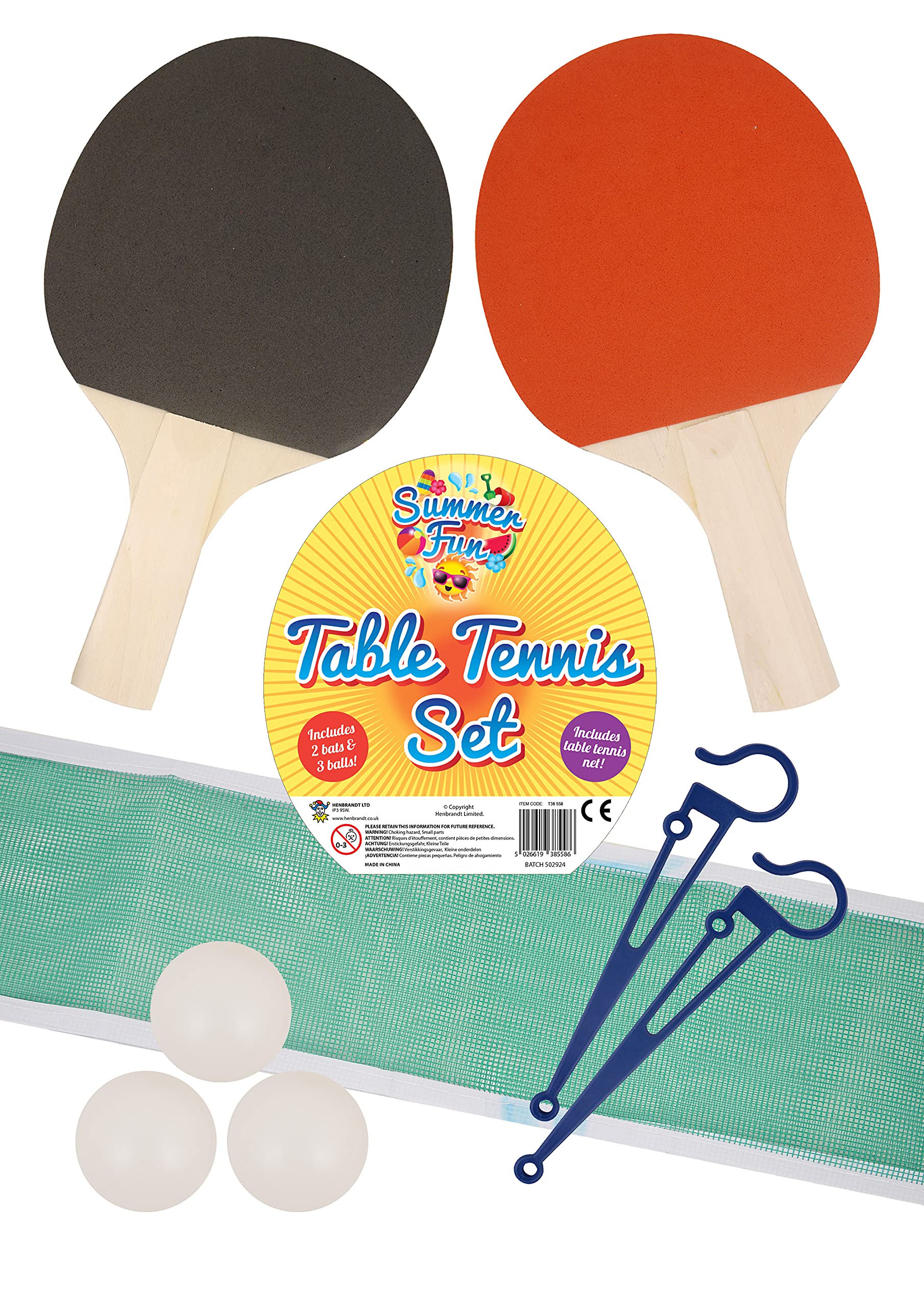 HENBRANDT Table Tennis Set for 2 Players