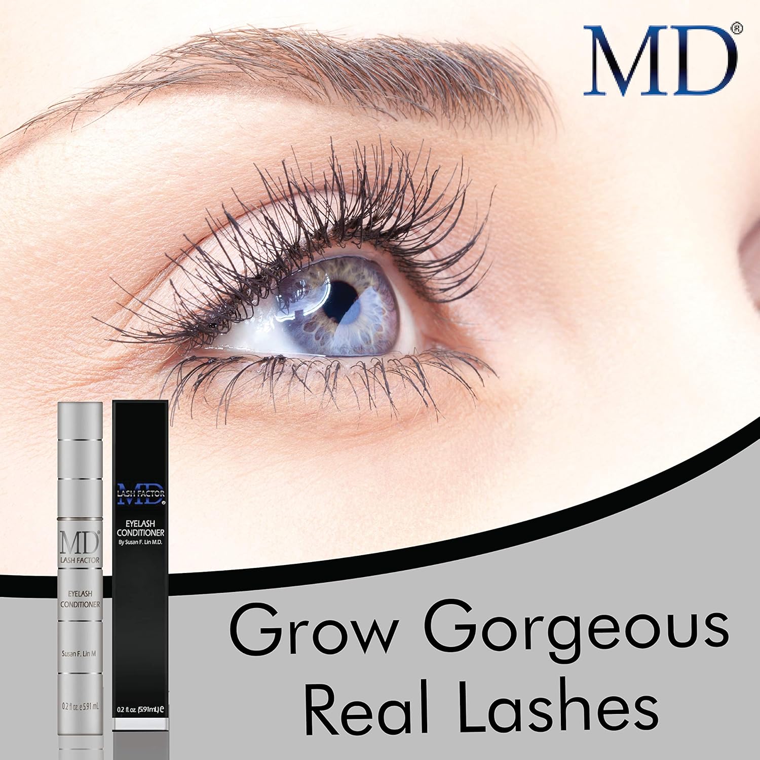 MD Lash Factor Eyelash Growth Serum, Clear, 0.2 Fl. Oz - Image 3