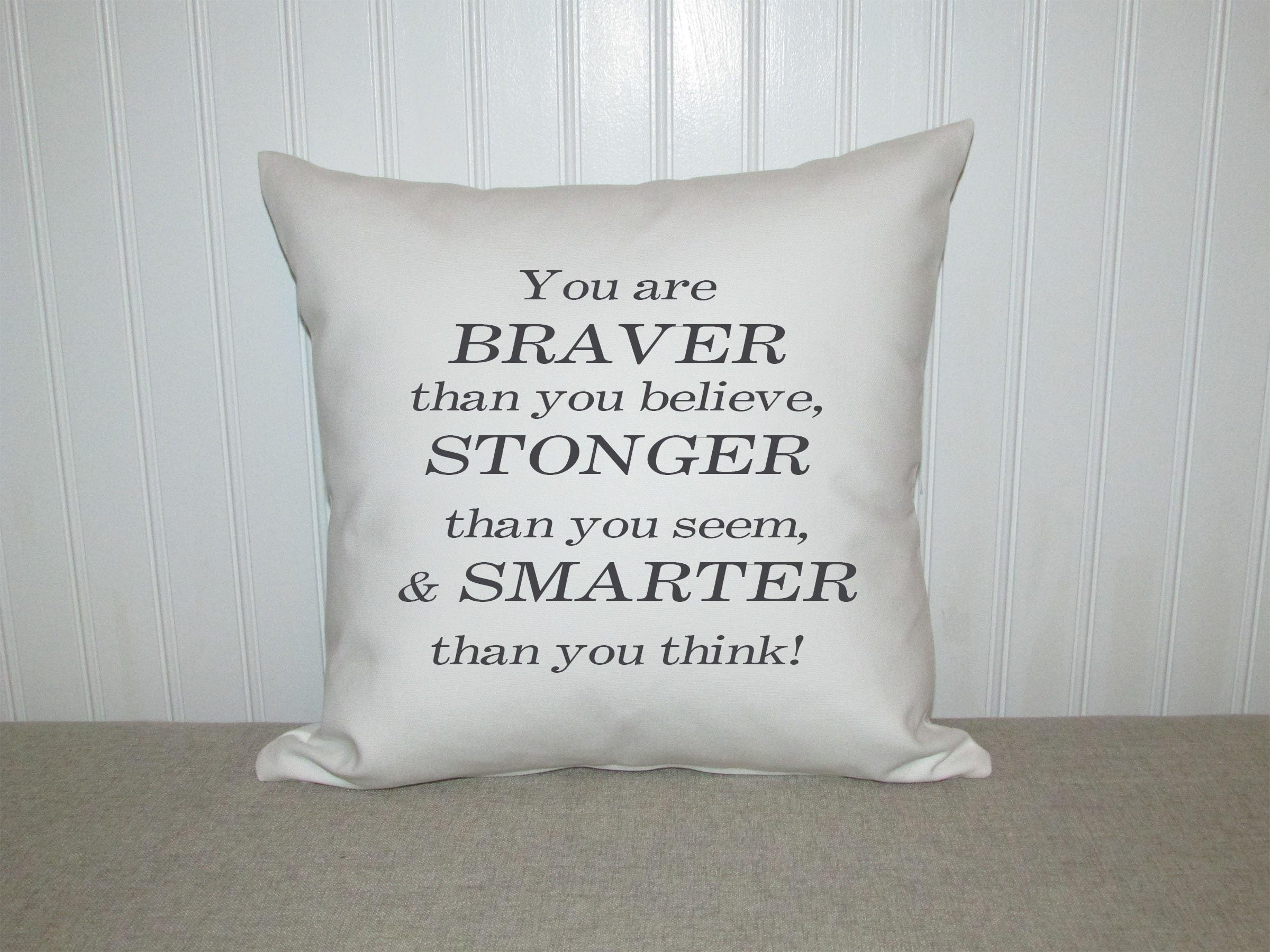 Toll2452 Pillow covernursery winnie the pooh quote birthday baby shower baby gift boys bedroom accessories kids room playroom girls room