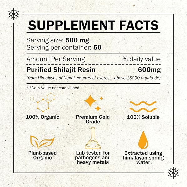 SHILAJIT – PURE ORGANIC RESIN FOR NATURAL ENERGY BOOST, IMMUNE SYSTEM SUPPORT, AND VITALITY ENHANCEMENT – 25 GRAM