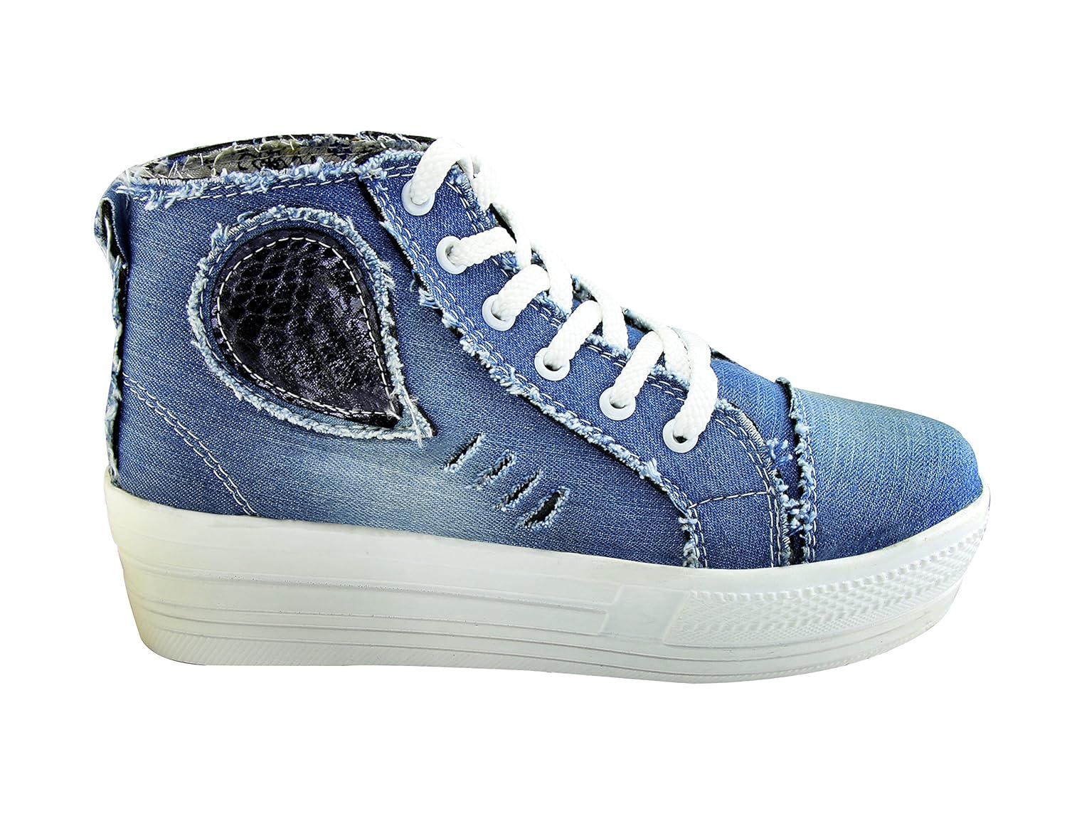 fashimo women denim casual boots