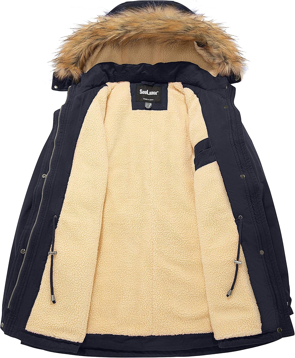 cropped teddy jacket with hood