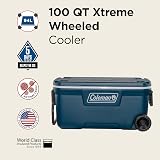 Coleman Xtreme 100QT Cooler with Wheels 94 L HDPE Insulated view 2