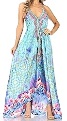 Sakkas 1817 - Lizi Womens Maxi High-Low Halter