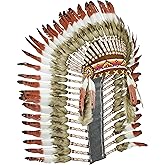The World of Feathers Native American-Style Feather Headdress – Handmade for Festivals & Costumes