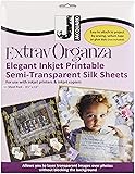 Jacquard Ink Jet Fabric 8.5'' x 11'' Silk Organza