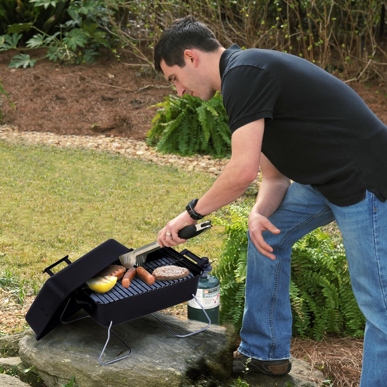 review Char-Broil Deluxe Portable Liquid Propane Gas Grill