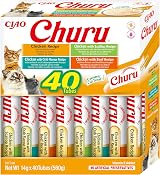 INABA Churu Cat Treat Chicken Variety Box 40 x 14g Soft & Creamy Purée