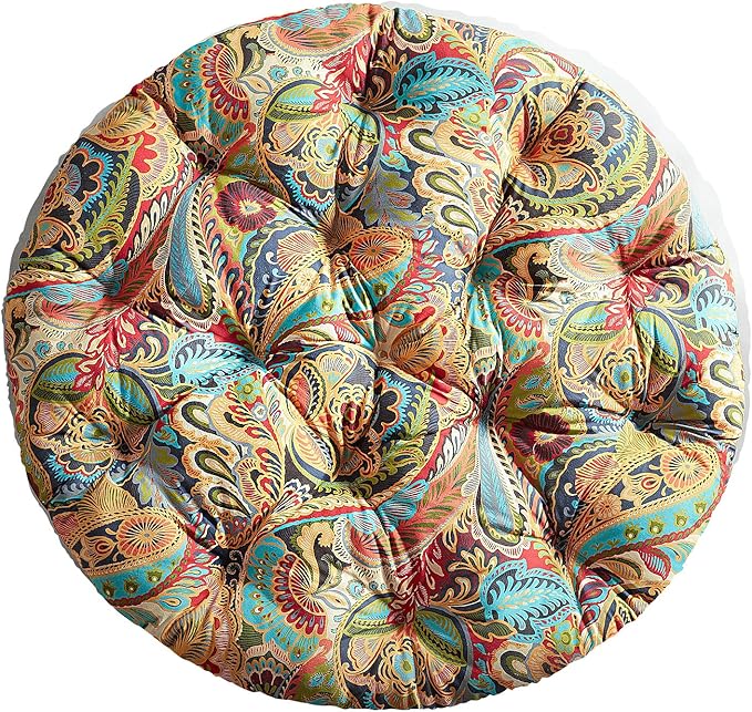 Pier 1 Imports UVResistant Vibrant Paisley Outdoor Papasan Chair