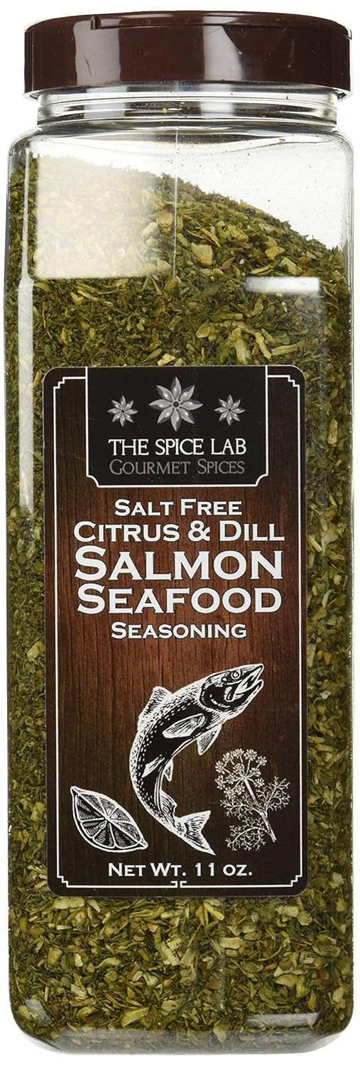 The Spice Lab Salt Free Citrus & Dill Salmon Seafood Seasoning Amazon